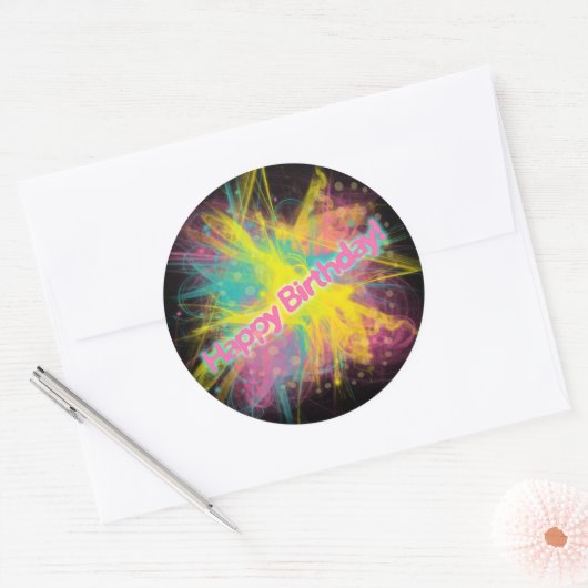 Happy Birthday Sticker (Envelop)