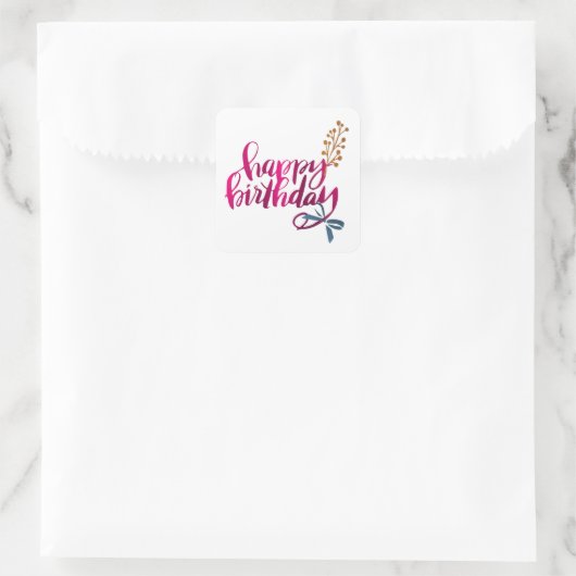 Happy Birthday Sticker (Tas)