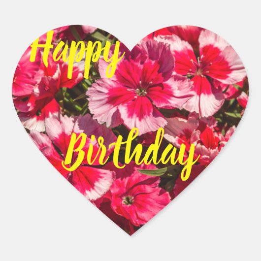 Happy Birthday Sticker (Voorkant)