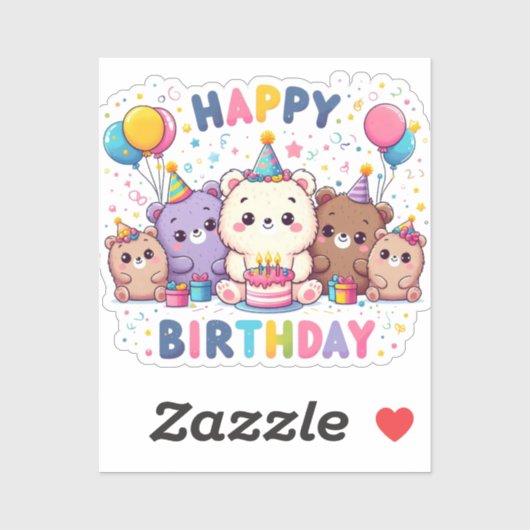Happy Birthday Sticker (Vel)