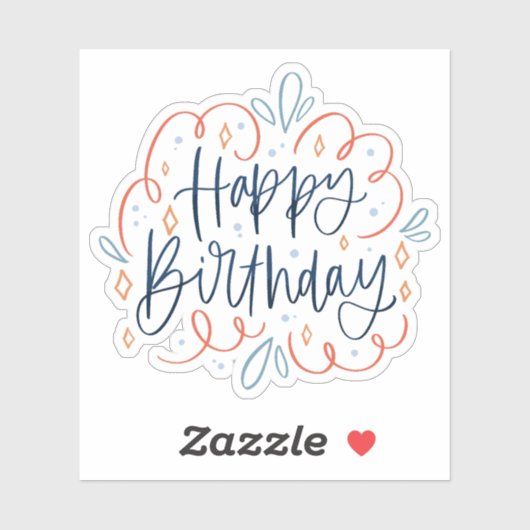 Happy Birthday sticker (Vel)