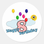 Happy Birthday Sticker (Voorkant)