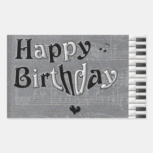 Happy Birthday Sticker (Voorkant)
