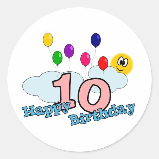 Happy Birthday Sticker (Voorkant)
