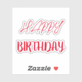 Happy Birthday Sticker (Vel)
