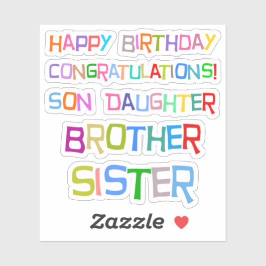 Happy Birthday Sticker (Vel)