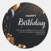 Happy Birthday Sticker (Voorkant)