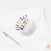 Happy Birthday Sticker LARGE (Envelop)