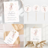 Happy Birthday Sticker, Schattige muisontwerp Ronde Sticker