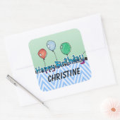 Happy Birthday Sticker Sjabloon (Envelop)