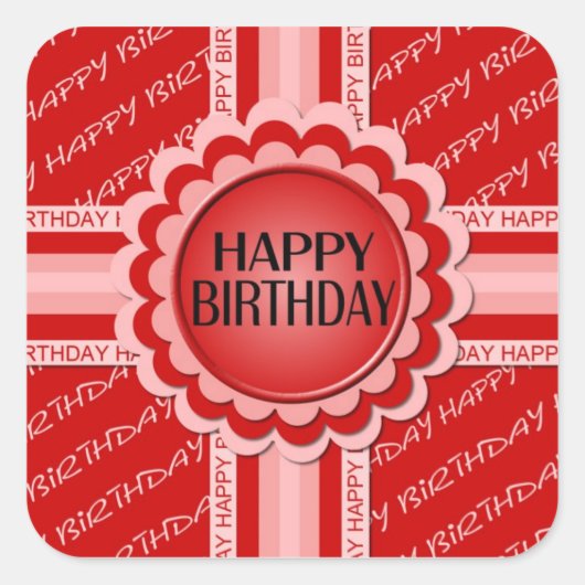 Happy Birthday Stickers (Voorkant)