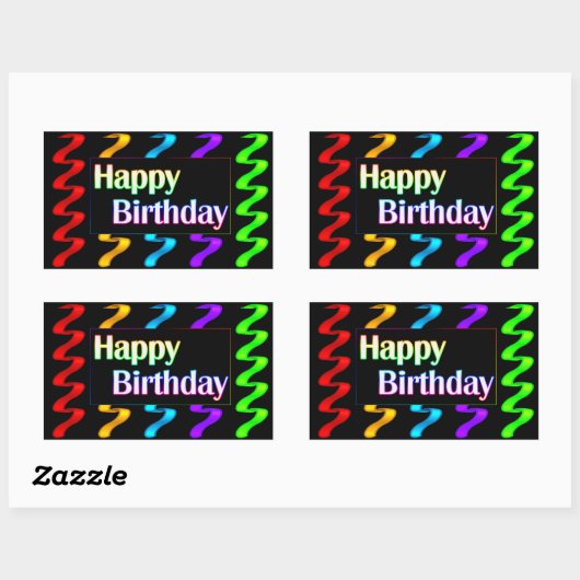 Happy Birthday Stickers (Vel)