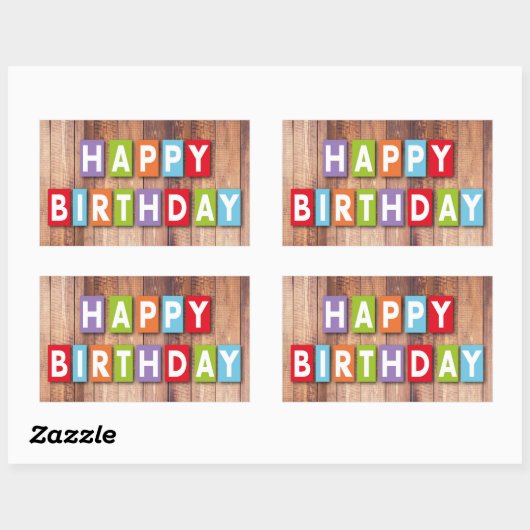 Happy Birthday Stickers (Vel)