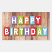 Happy Birthday Stickers (Voorkant)