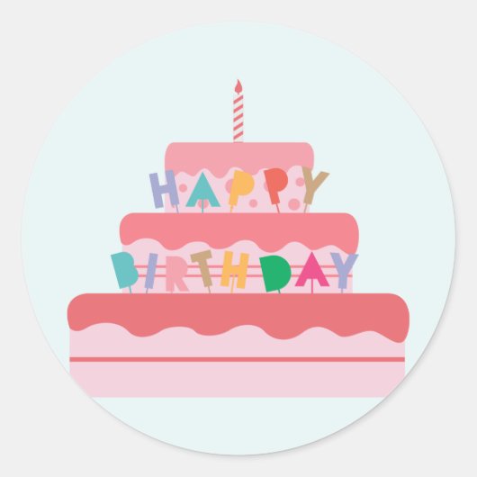 Happy Birthday Stickers (Voorkant)