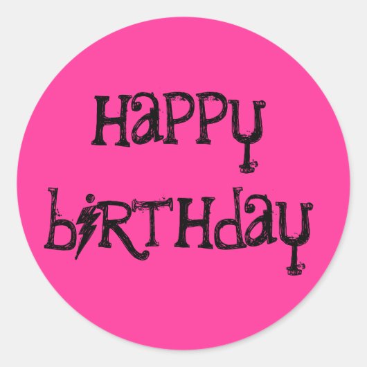 Happy Birthday stickers (Voorkant)
