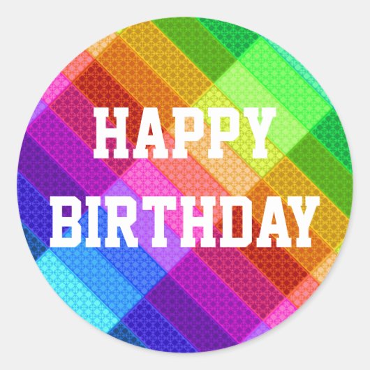 Happy Birthday stickers (Voorkant)
