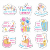 Happy Birthday Stickers (Voorkant)