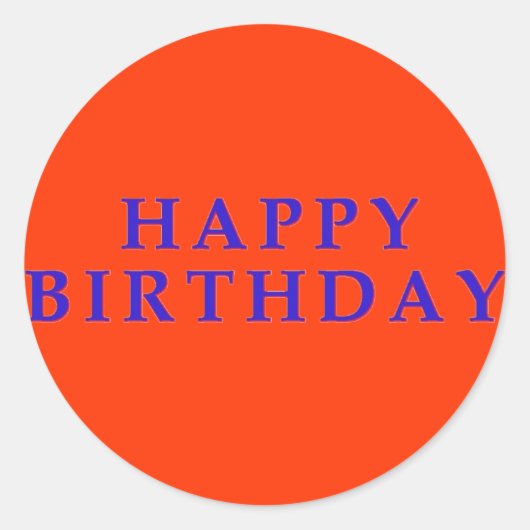 Happy Birthday stickers (Voorkant)