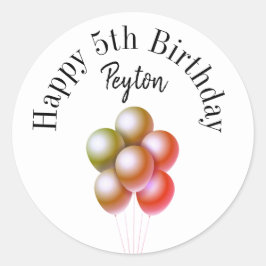 Happy birthday stickers