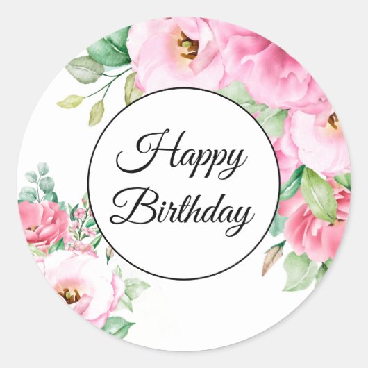 Happy Birthday Stickers (Voorkant)