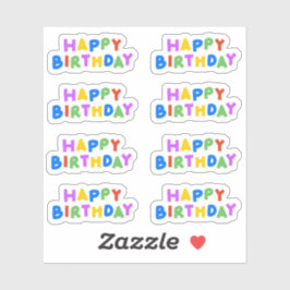 Happy Birthday Stickers