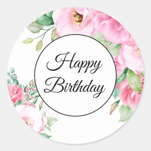 Happy Birthday Stickers (Voorkant)