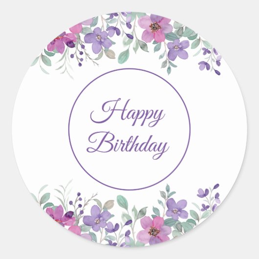 Happy Birthday Stickers (Voorkant)