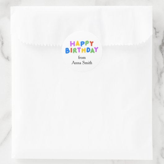 Happy Birthday  Stickers (Tas)