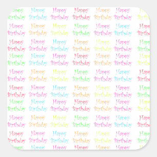 Happy Birthday Stickers