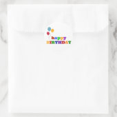 Happy Birthday Stickers Colorful Balloons (Tas)