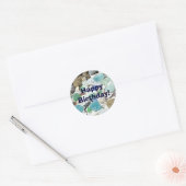 Happy Birthday! stickers envelop zegels Uitnodigin (Envelop)