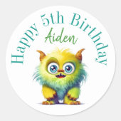 Happy birthday stickers gepersonaliseerd (Voorkant)