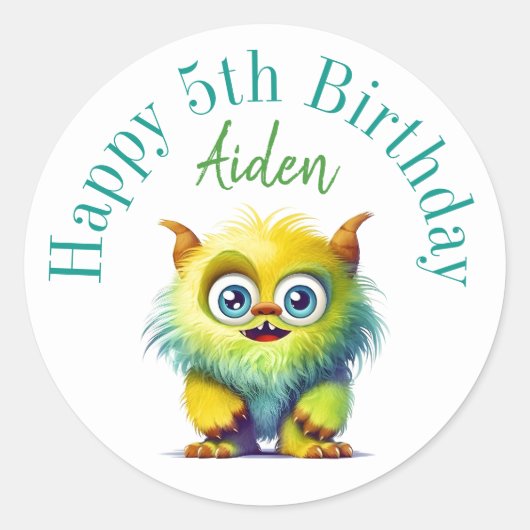 Happy birthday stickers gepersonaliseerd (Voorkant)