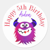 Happy birthday stickers gepersonaliseerd (Voorkant)