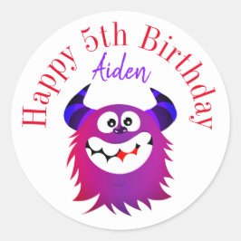 Happy birthday stickers gepersonaliseerd