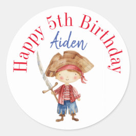 Happy birthday stickers gepersonaliseerd