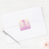 Happy Birthday Stickers ombré gold roze beige (Envelop)