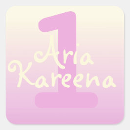 Happy Birthday Stickers ombré gold roze beige