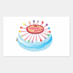 Happy birthday stickers party