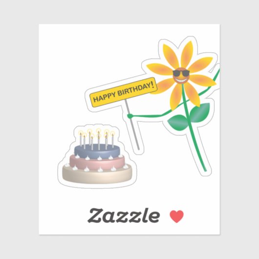 Happy birthday stickers party (Vel)