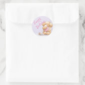 Happy Birthday/Stickers/Teddy Bear Ronde Sticker (Tas)