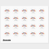 Happy Birthday Stickers voor cadeaus (Vel)
