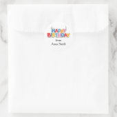 Happy Birthday Stickers voor cadeaus (Tas)