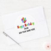 Happy Birthday Stickers voor cadeaus (Envelop)