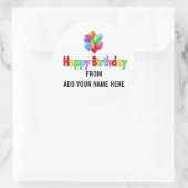 Happy Birthday Stickers voor cadeaus (Tas)