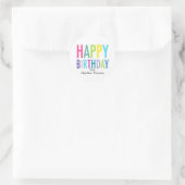 Happy Birthday  Stickers voor cadeaus (Tas)