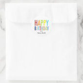 Happy Birthday  Stickers voor cadeaus (Tas)