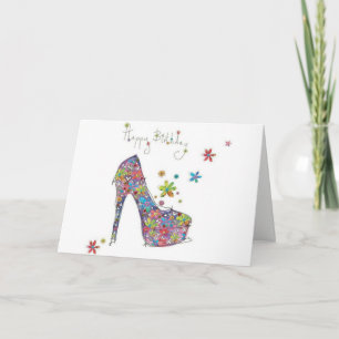 Happy Birthday Stiletto-kaart Kaart