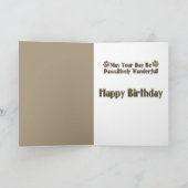 Happy Birthday - Stone Paws - Australian Shepherd Kaart (Binnen)